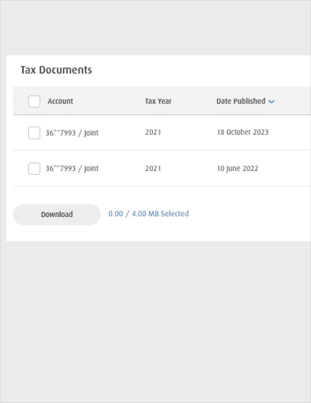 Legacy document retrieval interaction