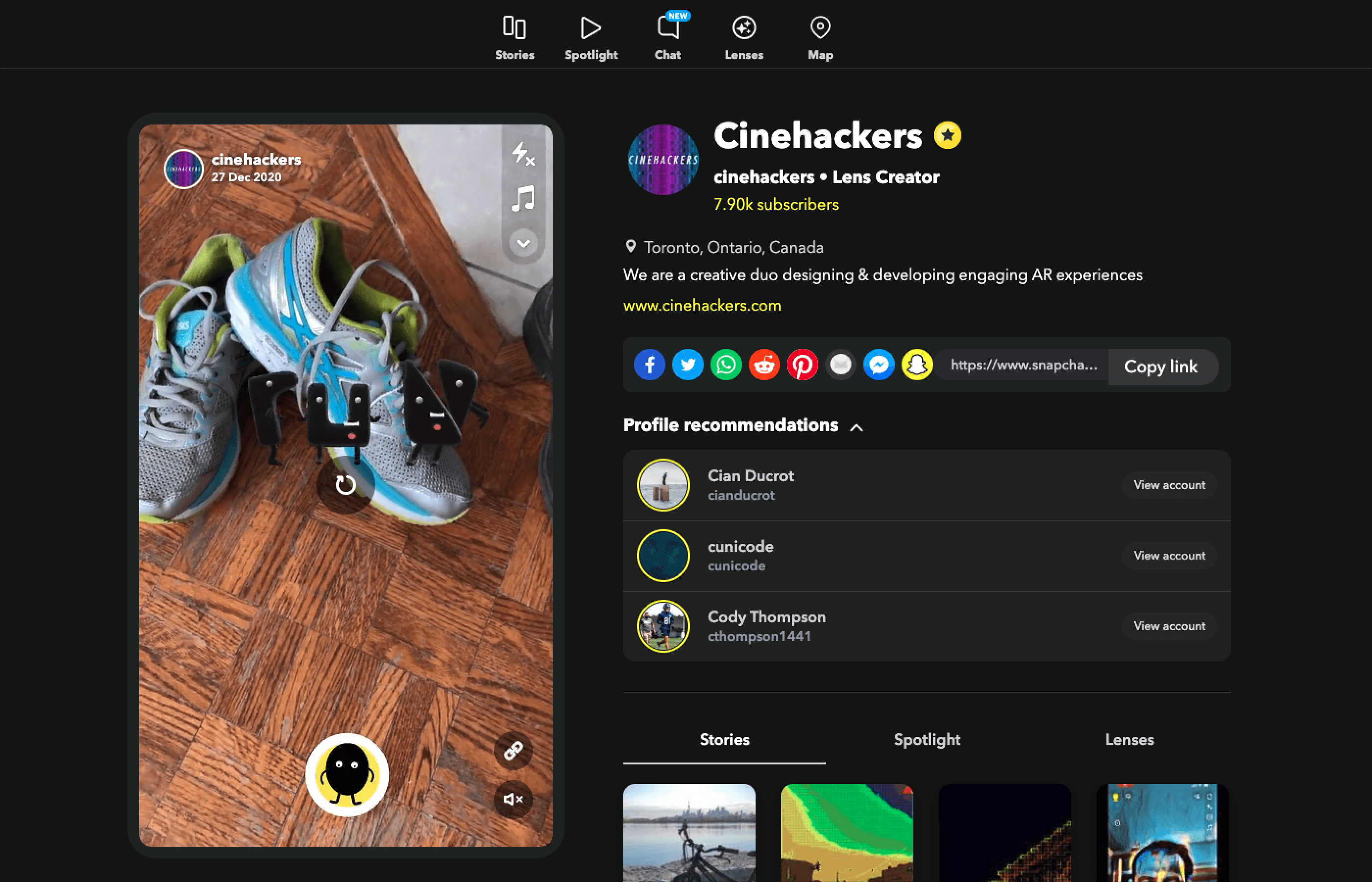Nourish Snap Lens encouraging micro-habit engagement through AR interaction