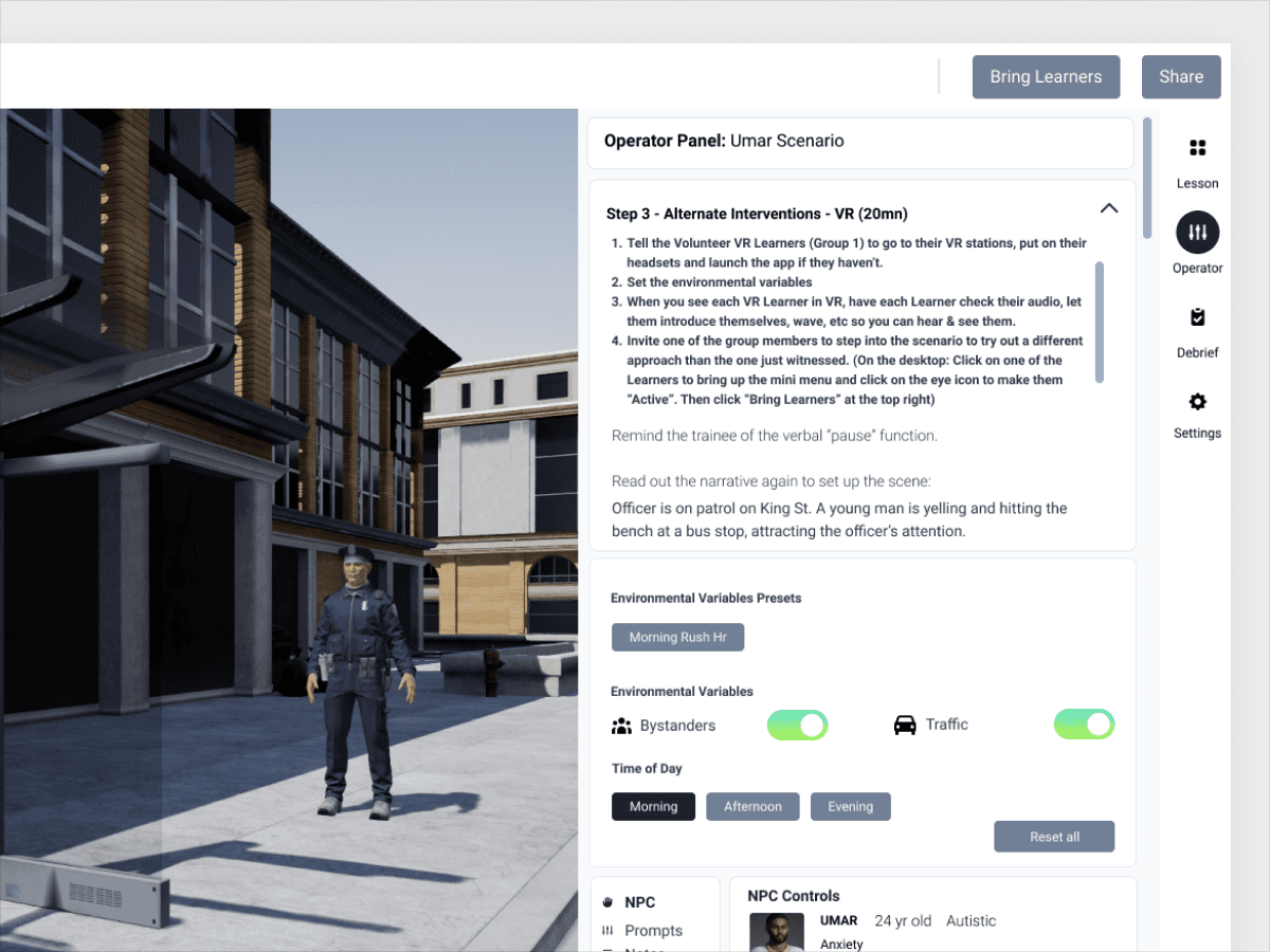 Designing Immersive Training Systems for 15,000+ Users project visual